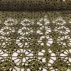 Flower Chain Lace (w/ Poly Lining) Table Napkin in Black and Gold
