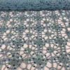 Flower Chain Lace (w/ Poly Lining) Table Napkin in Turquoise and Silver