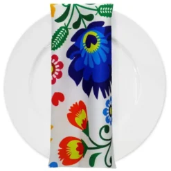 Flower Hoop (Poly Print) Table Napkin