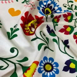 Flower Hoop (Poly Print) Table Runner