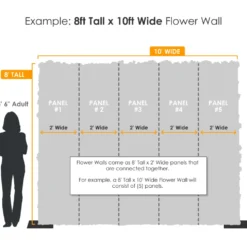Flower Wall - Blue