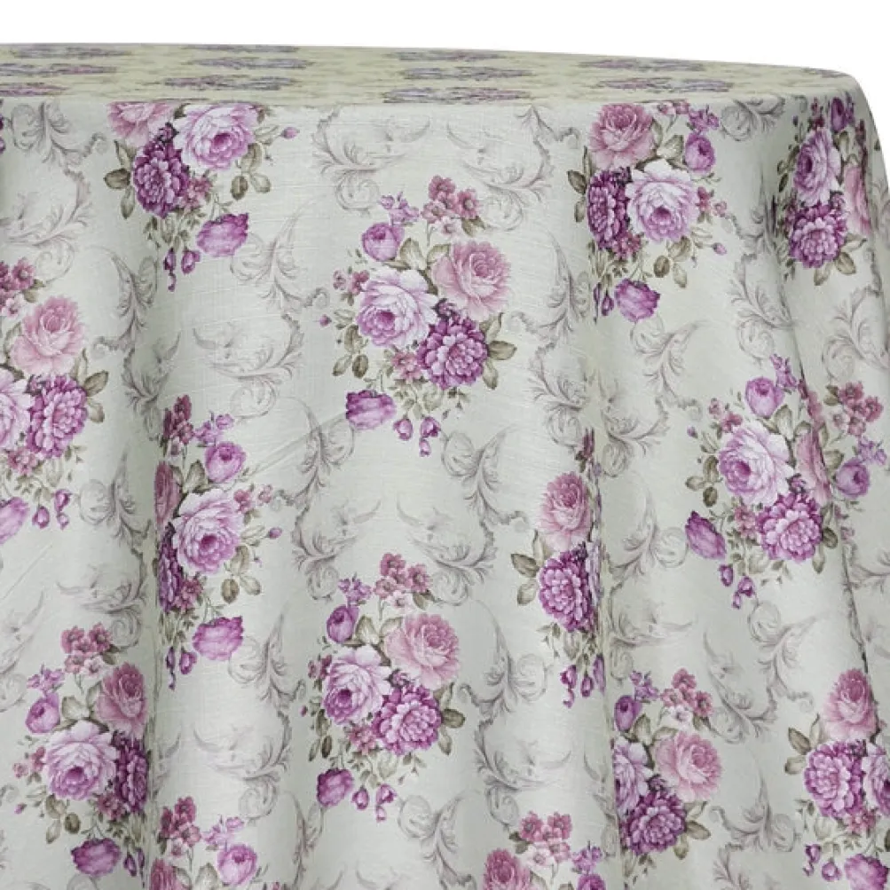French Floral Table Linen in Blush