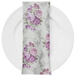 French Floral Table Napkin in Blush
