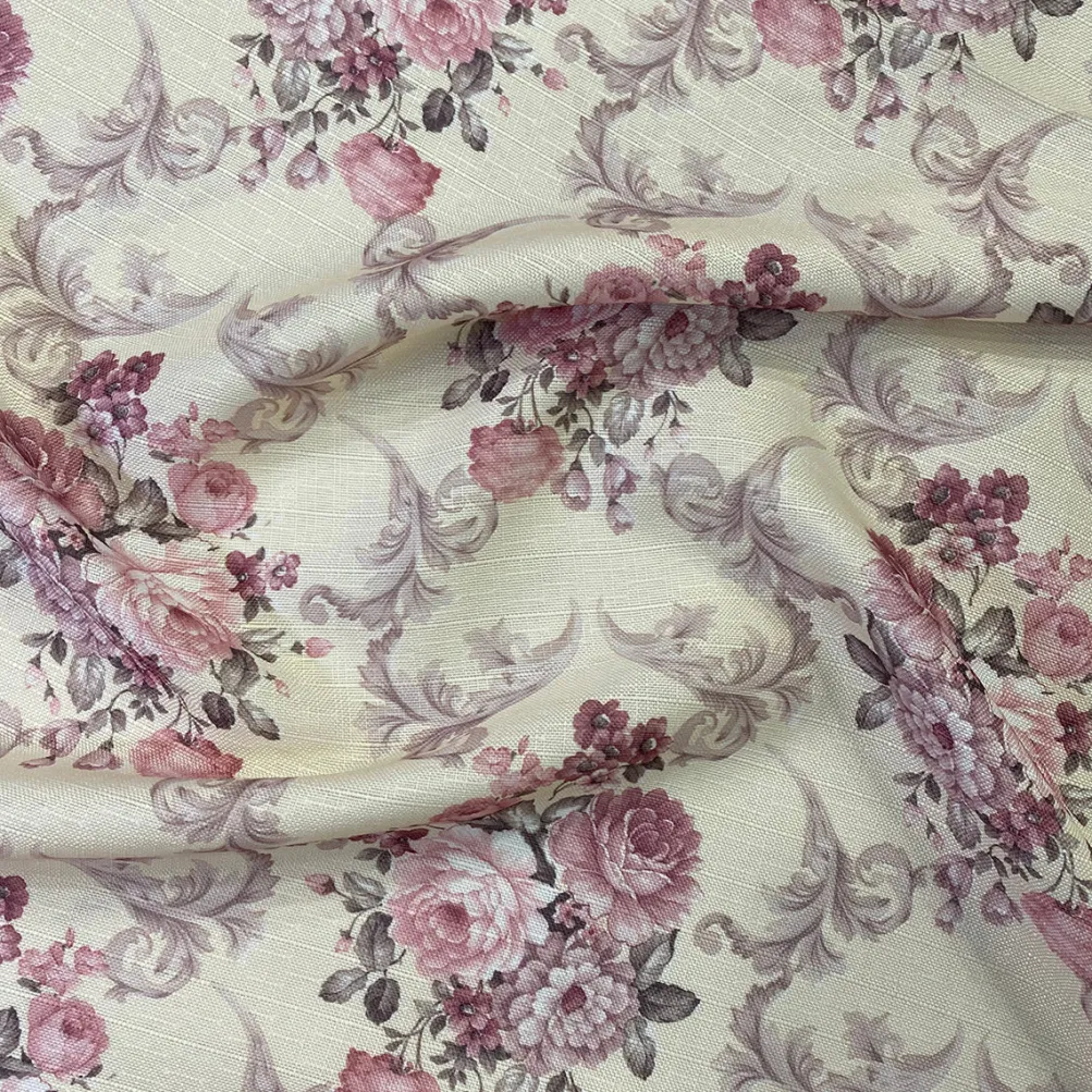 French Floral Table Runner in Blush