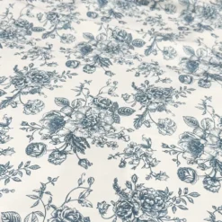 French Toile (Poly Print) Table Runner in Copen Perry