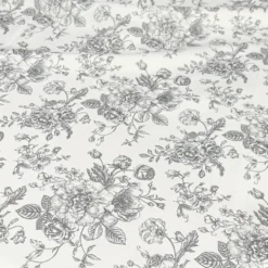 French Toile (Poly Print) Table Runner in Grey