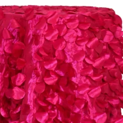 Funzie (Circle Hanging) Taffeta Table Linen in Fuchsia