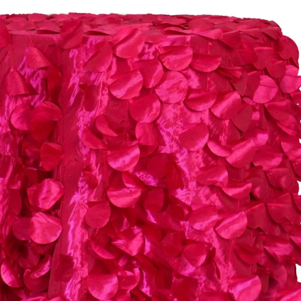 Funzie (Circle Hanging) Taffeta Table Linen in Fuchsia