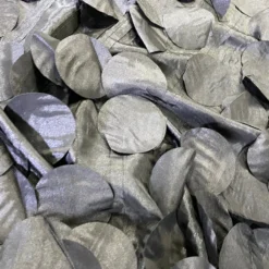 Funzie (Circle Hanging) Taffeta Table Linen in Charcoal