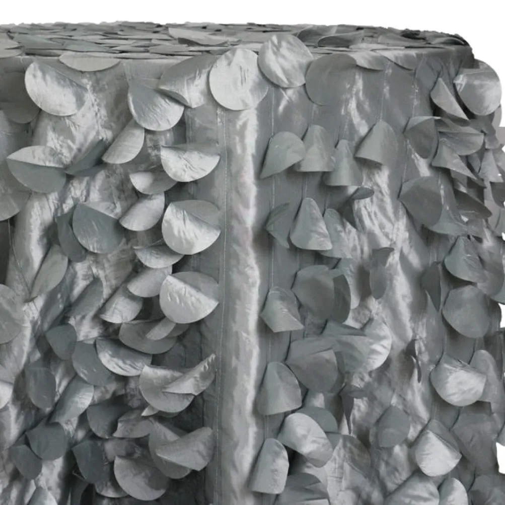 Funzie (Circle Hanging) Taffeta Table Linen in Charcoal