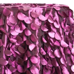 Funzie (Circle Hanging) Taffeta Table Linen in Plum