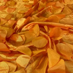 Funzie (Circle Hanging) Taffeta Table Runner in Orange
