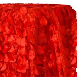 Funzie (Circle Hanging) Taffeta Table Linen in Red