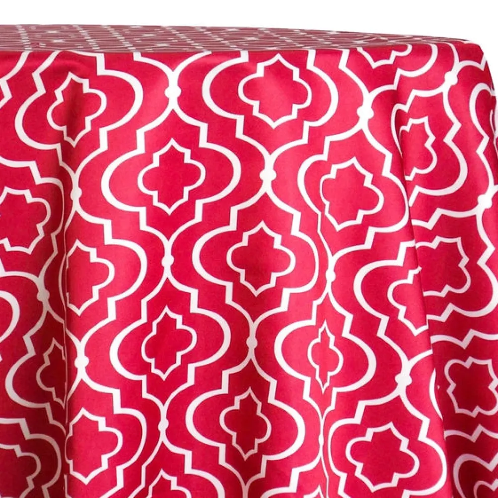 Gatsby Print (Lamour) Table Linen in Fuchsia