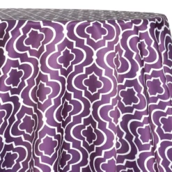 Gatsby Print (Lamour) Table Linen in Plum