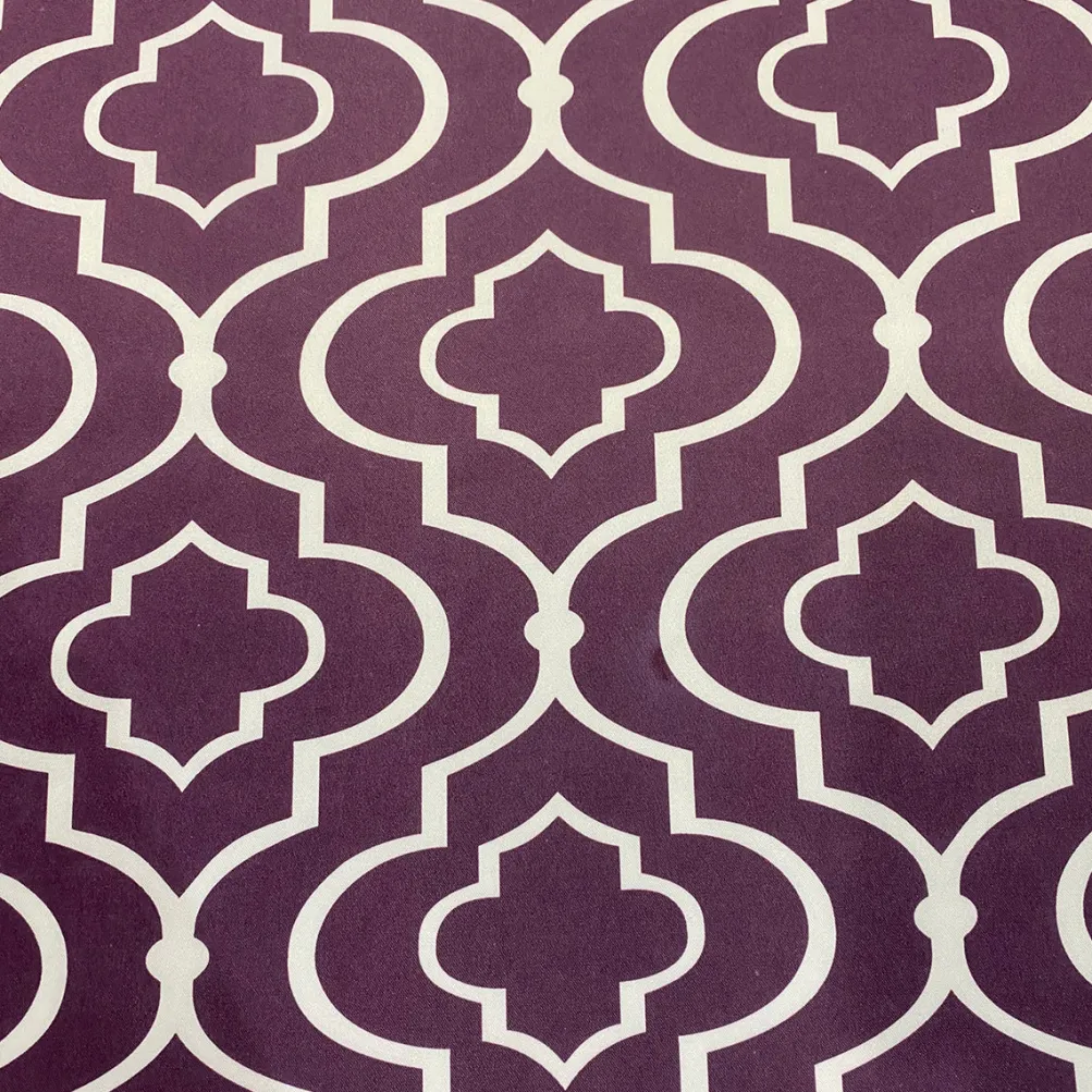 Gatsby Print (Lamour) Table Linen in Plum
