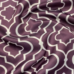 Gatsby Print (Lamour) Table Linen in Plum