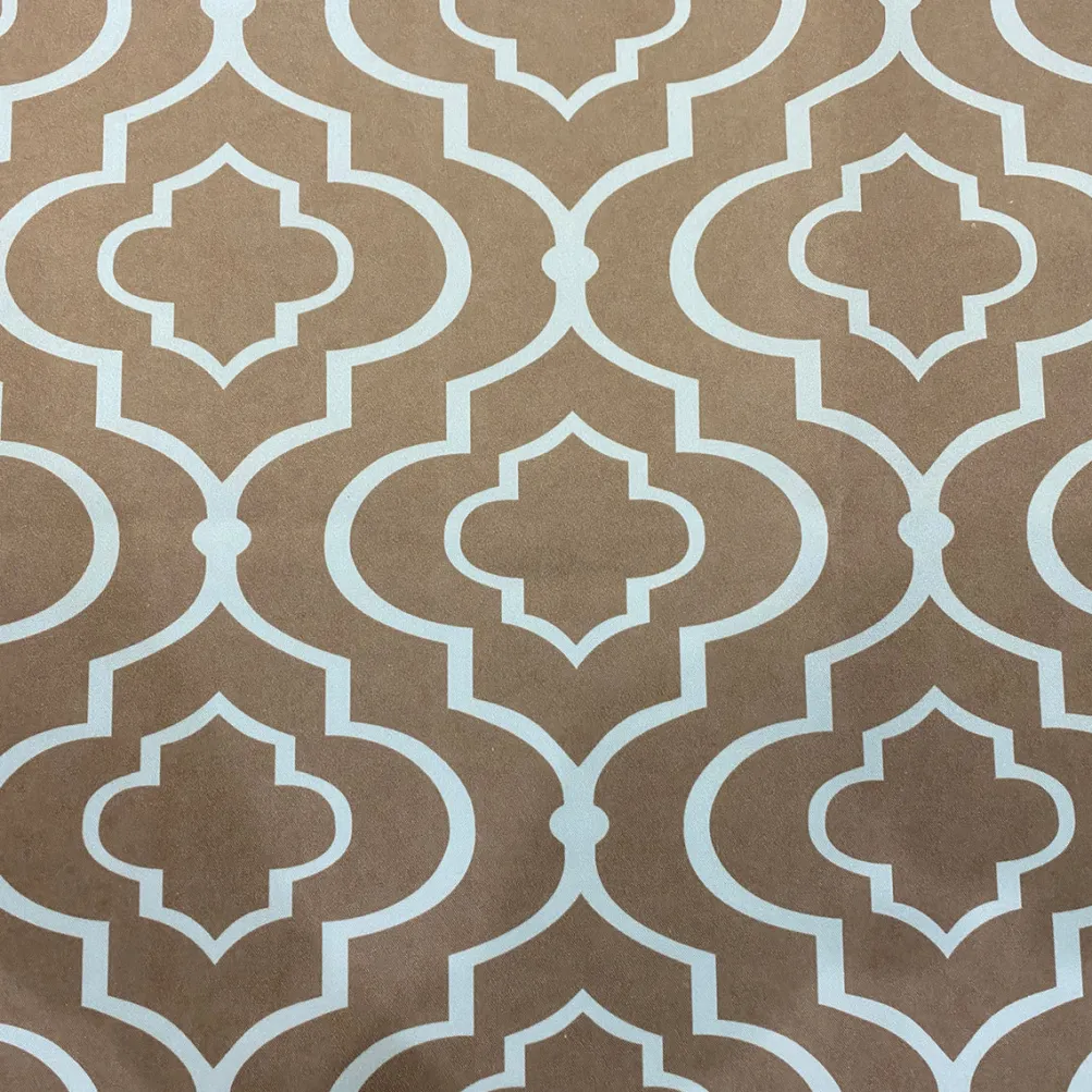 Gatsby Print (Lamour) Table Linen in Taupe