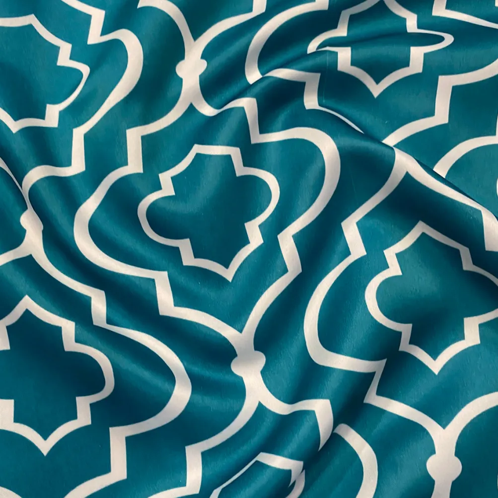 Gatsby Print (Lamour) Table Linen in Jade