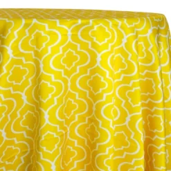 Gatsby Print (Lamour) Table Linen in Yellow