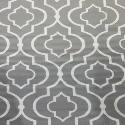 Gatsby Print (Lamour) Table Linen in Silver