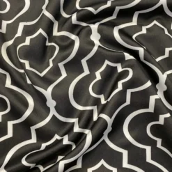 Gatsby Print (Lamour) Table Napkin in Black