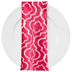 Gatsby Print (Lamour) Table Napkin in Fuchsia