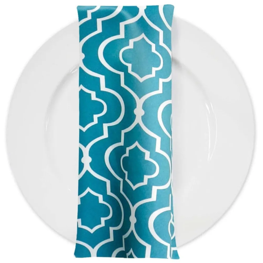 Gatsby Print (Lamour) Table Napkin in Jade