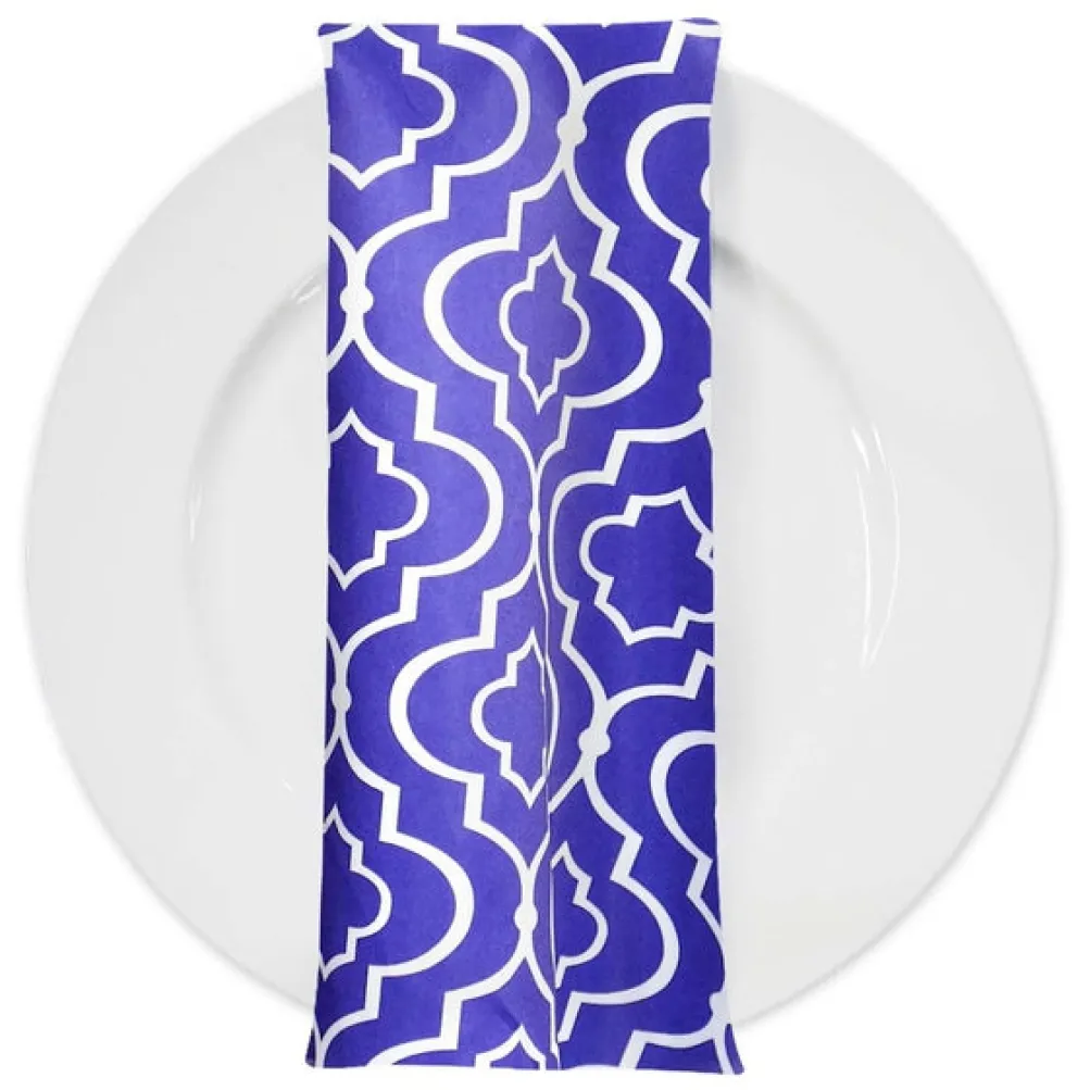 Gatsby Print (Lamour) Table Napkin in Purple