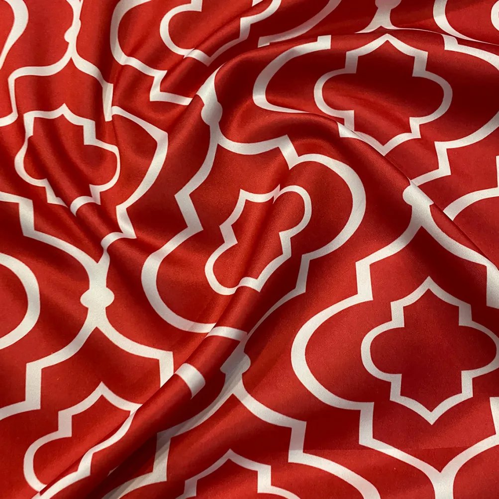 Gatsby Print (Lamour) Table Napkin in Red