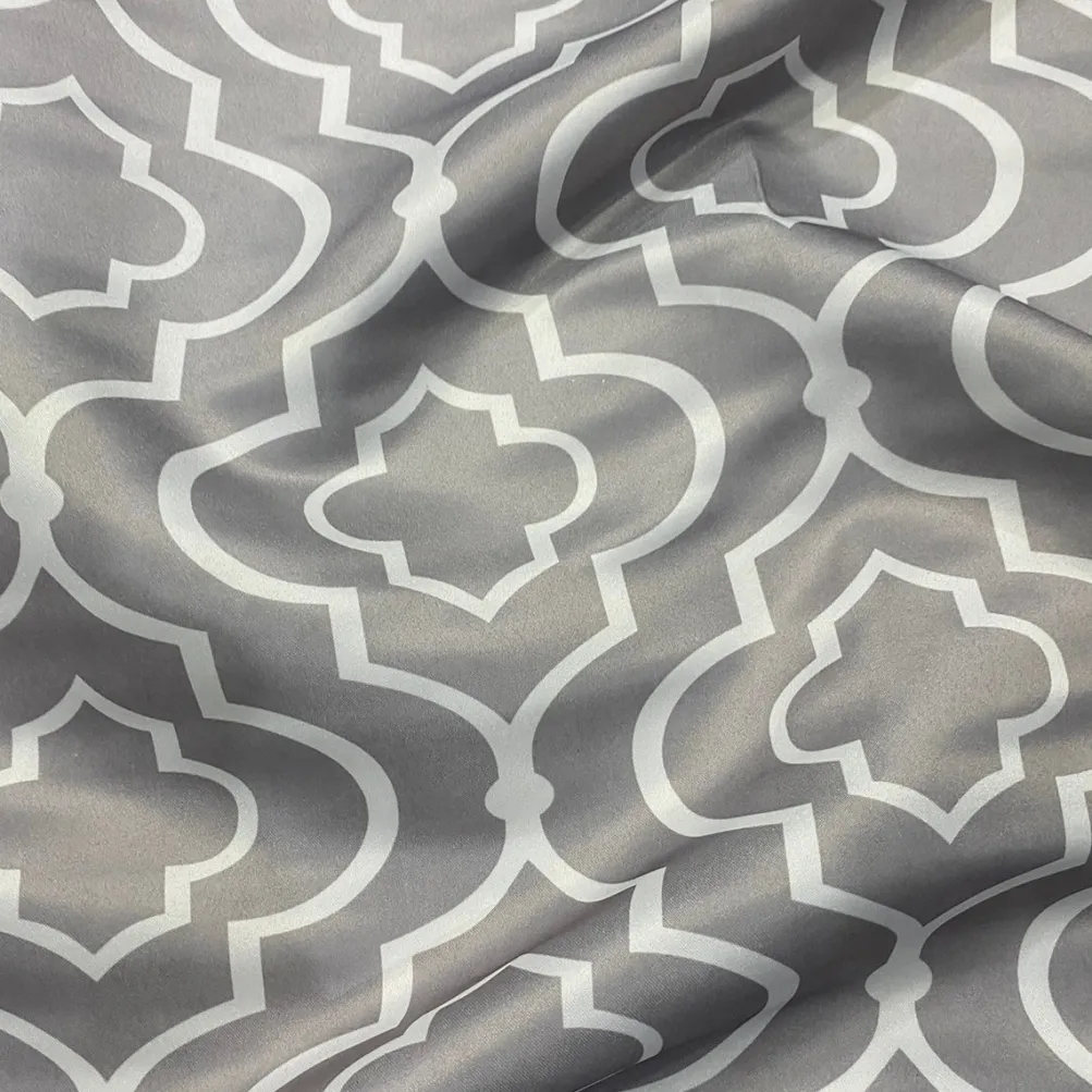 Gatsby Print (Lamour) Table Napkin in Silver