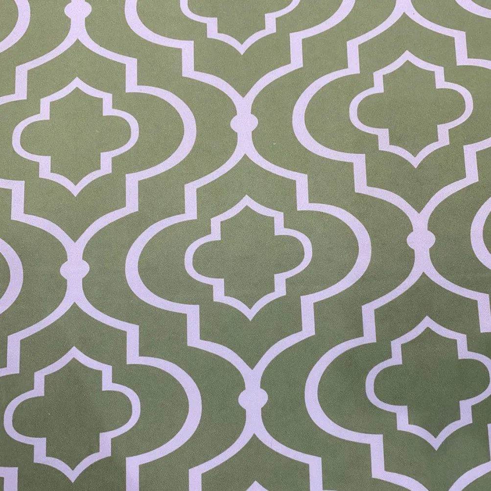 Gatsby Print (Lamour) Table Runner in Avocado