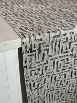 Gio Jacquard Table Linen in Grey
