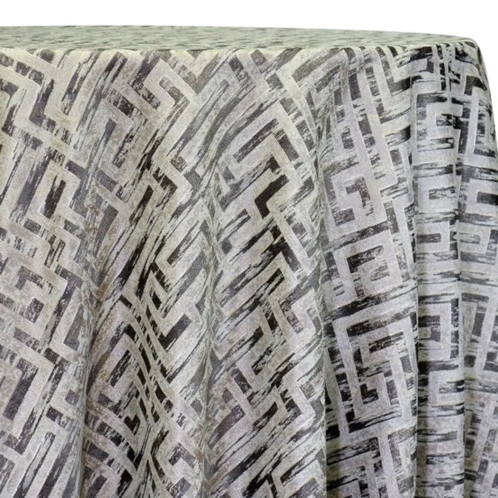 Gio Jacquard Table Linen in Taupe