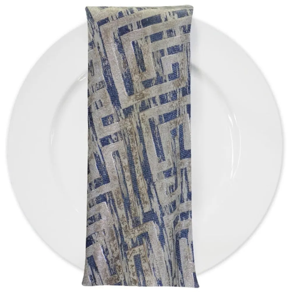 Gio Jacquard Table Napkin in Blue
