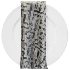 Gio Jacquard Table Napkin in Grey