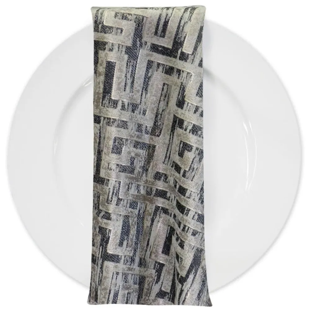 Gio Jacquard Table Napkin in Grey
