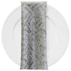 Gio Jacquard Table Napkin in Ivory