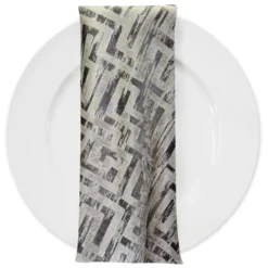 Gio Jacquard Table Napkin in Taupe