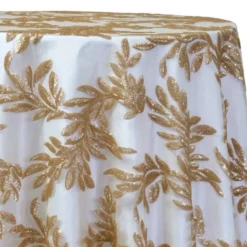 Giselle Sequins Table Linen in Champagne