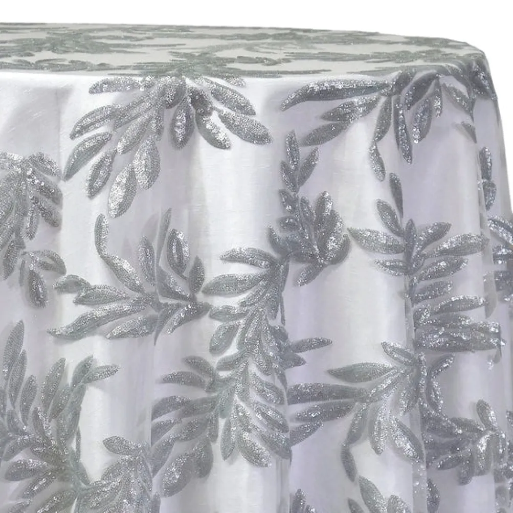 Giselle Sequins Table Linen in Silver