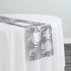 Giselle Sequins Table Runner in Silver