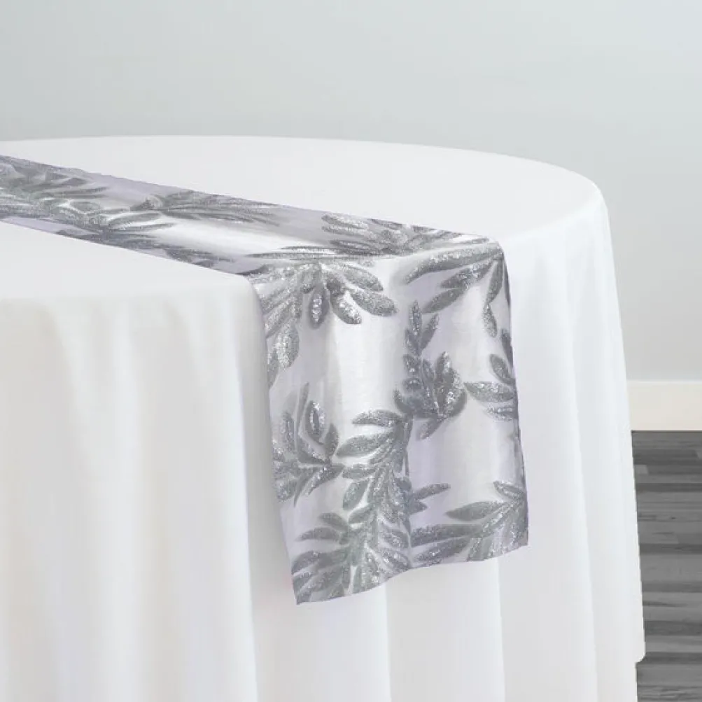Giselle Sequins Table Runner in Silver