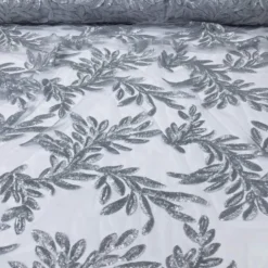 Giselle Sequins Table Runner in Silver