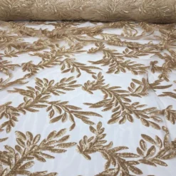 Giselle Sequins Table Runner in Champagne