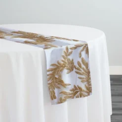 Giselle Sequins Table Runner in Champagne