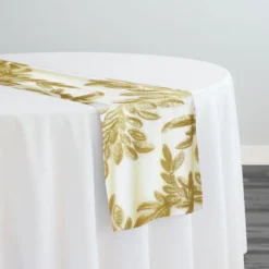 Giselle Sequins Table Runner in Gold