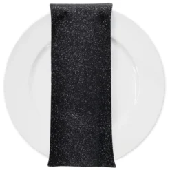 Glam & Glits Table Napkin in Black