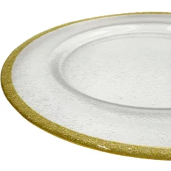 Glimmer - Glass Charger Plate in Champagne (Item # 0334)