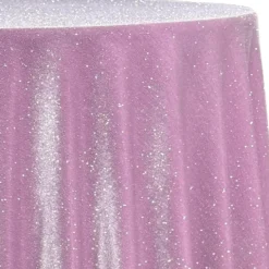 Glitter Velour Table Linen in Dusty Pink